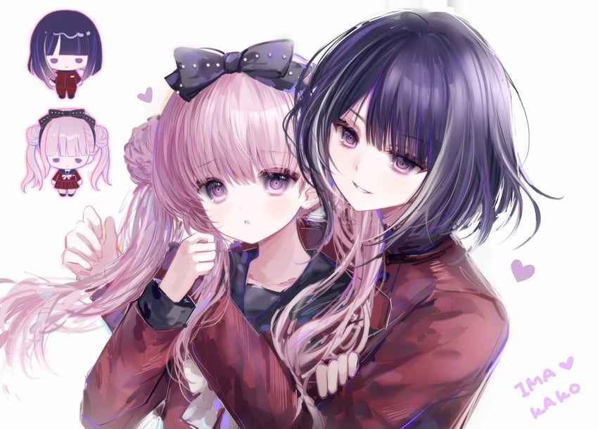tsukumo kako and tsukumo ima (the hundred line -last defense academy-) drawn by mekkovo
