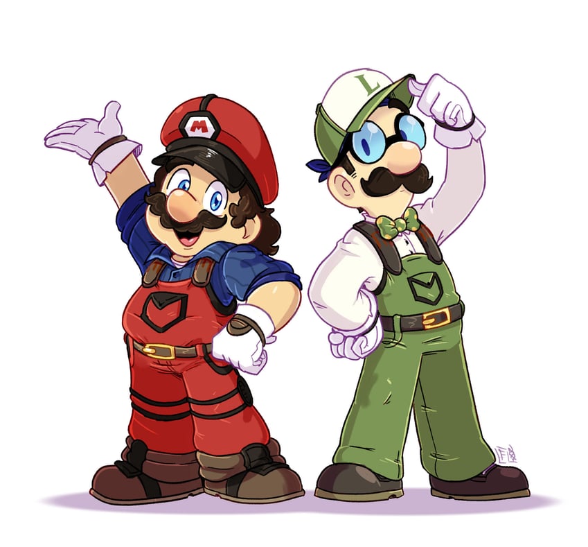 mario and luigi (mario) drawn by francois.l