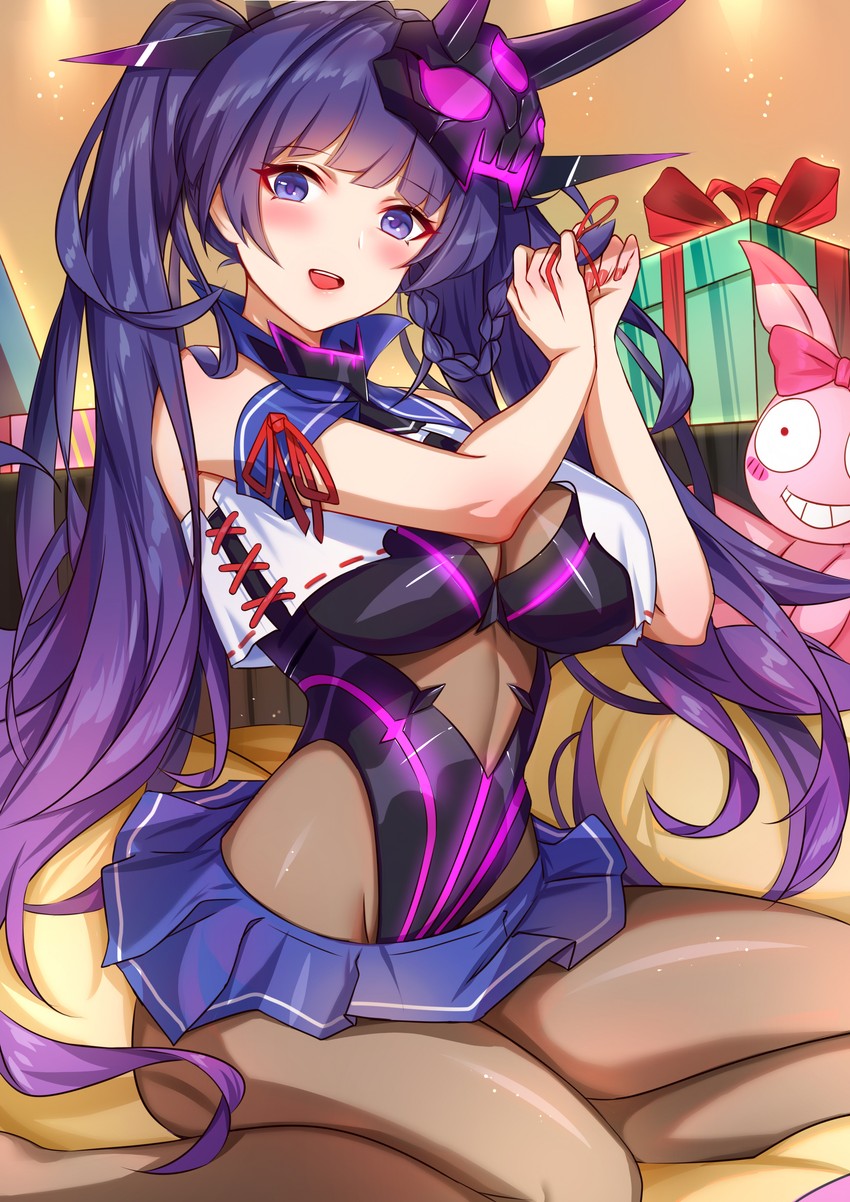 raiden mei and homu (honkai and 1 more) drawn by wu_ganlan_cai