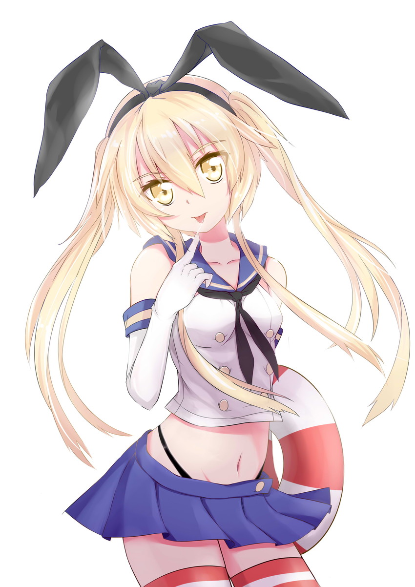 shimakaze (kantai collection) drawn by caibao_return