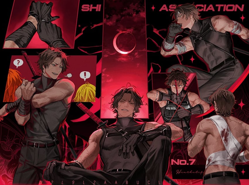 ishmael, don quixote, and heathcliff (project moon and 1 more) drawn by blackbox_(blackbox9158)
