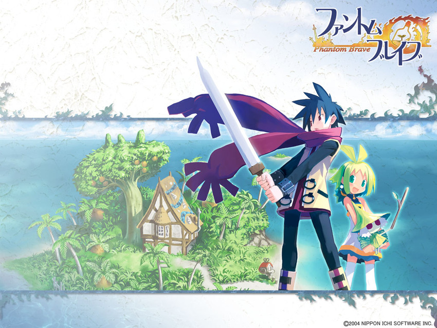 marona, ash, and putty (phantom brave) drawn by harada_takehito