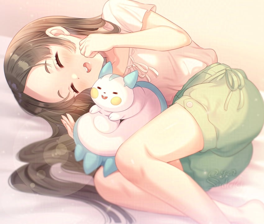 pachirisu and kuramoto china (pokemon and 2 more) drawn by shizuki_aya