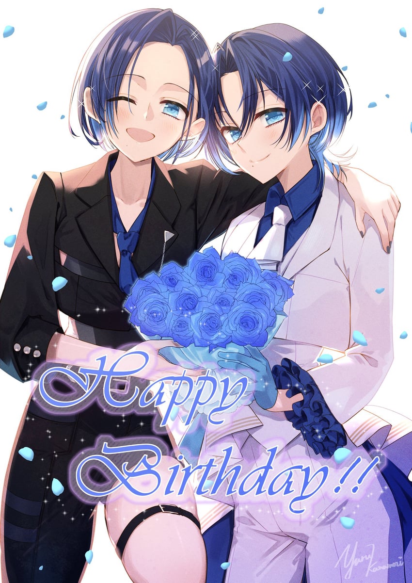 hiodoshi ao (hololive and 1 more) drawn by yurutw