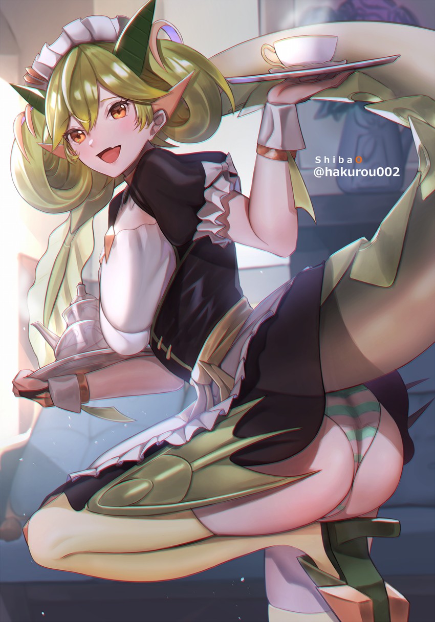 parlor dragonmaid (yu-gi-oh!) drawn by gedou_hakurou