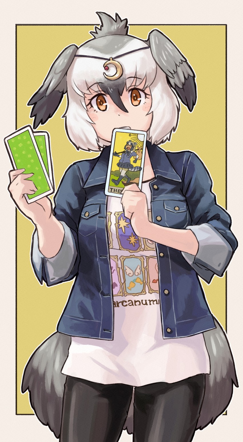 common raccoon and greater rhea (kemono friends and 1 more) drawn by toriny