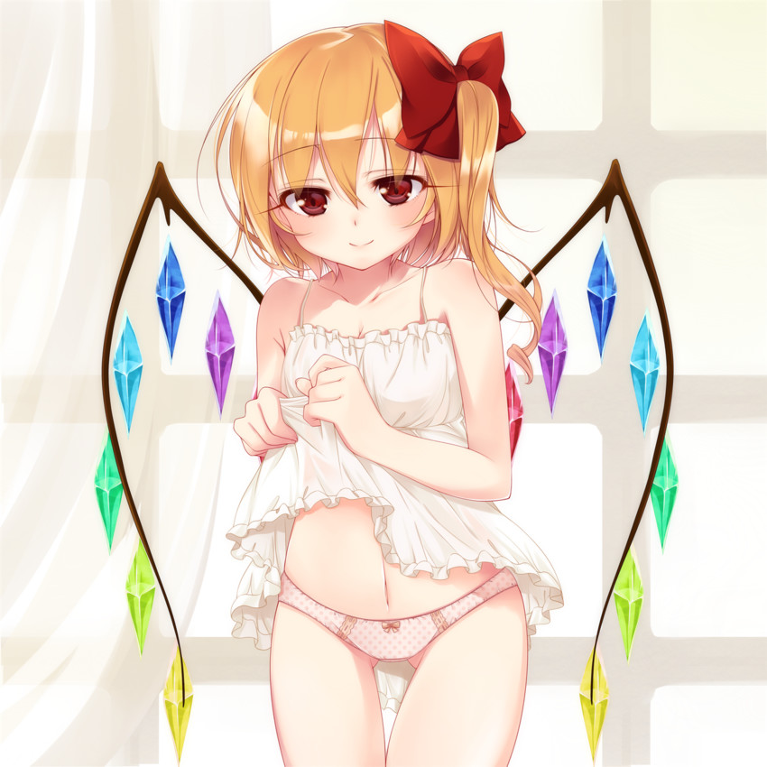flandre scarlet (touhou) drawn by haruki_(colorful_macaron)