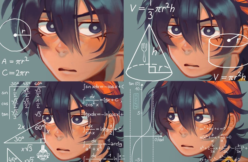 narancia ghirga and purple haze (jojo no kimyou na bouken and 1 more) drawn by nuukyu