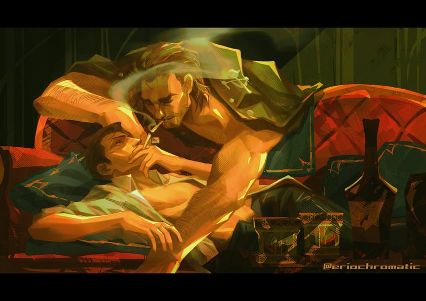 silco and vander (league of legends and 1 more) drawn by eriochromatic
