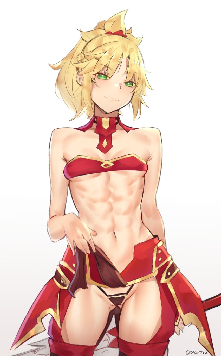 mordred (fate and 2 more) drawn by deccatezu