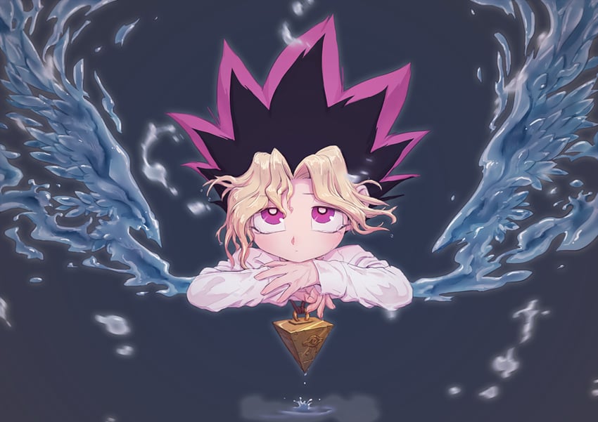 muto yugi (yu-gi-oh! and 1 more) drawn by skyfiss