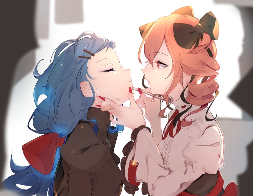 yorigami shion and yorigami jo'on (touhou) drawn by yonemuro