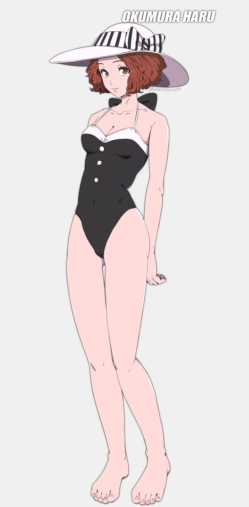 okumura haru (persona and 2 more) drawn by umenituru