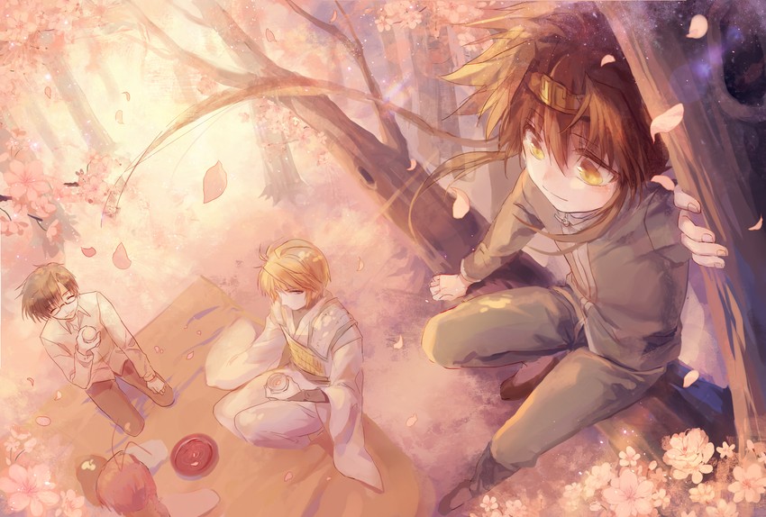 son goku, genjou sanzou, cho hakkai, and sha gojou (saiyuki) drawn by max_(744275974)