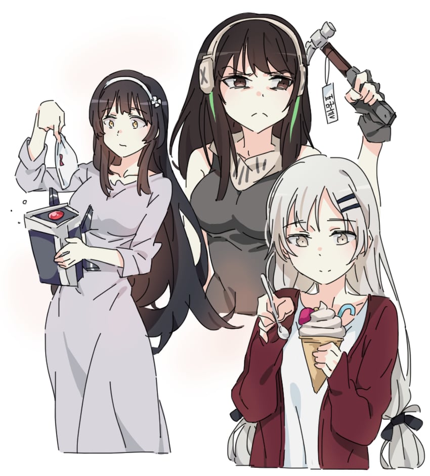 m4a1, type 95, dinergate, and svd (girls' frontline) drawn by sidarim