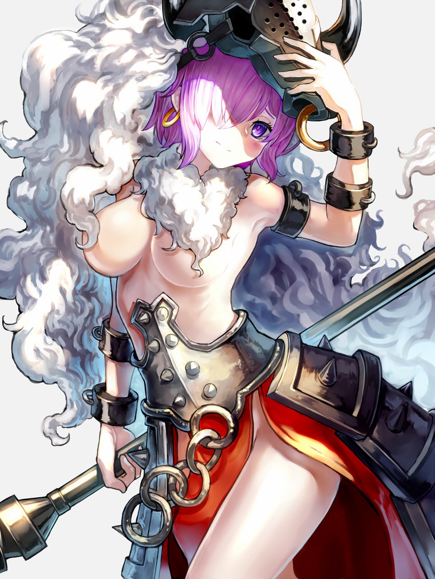 mash kyrielight and asterios (fate and 1 more) drawn by hyuu_(sing-dog)