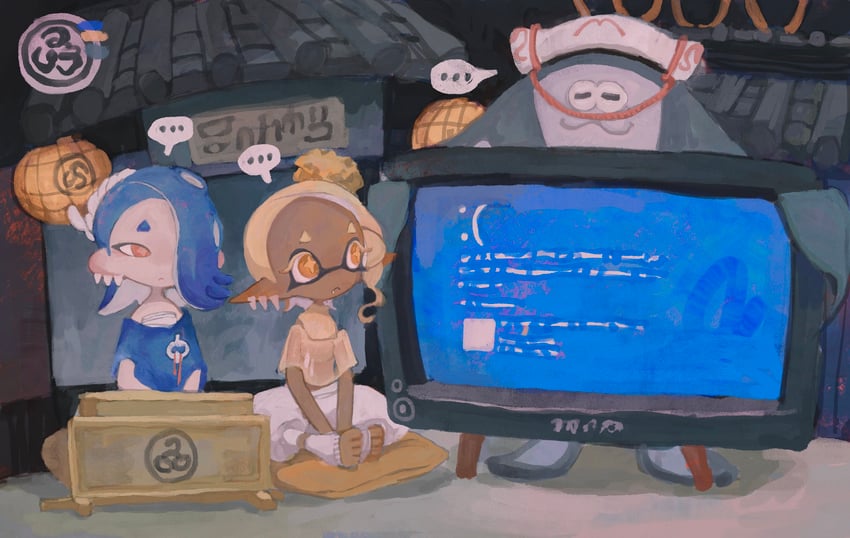shiver, frye, and big man (splatoon and 3 more) drawn by dr_mice
