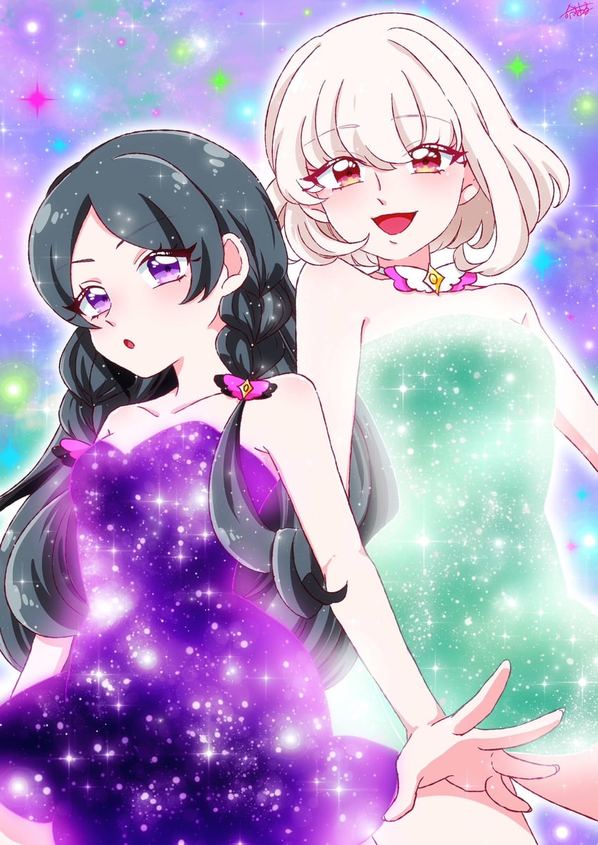 purirun and meroron (precure and 1 more) drawn by pota0606119