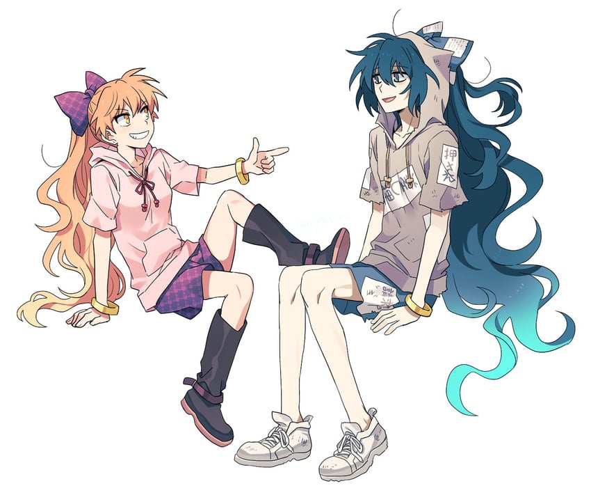 yorigami shion and yorigami jo'on (touhou) drawn by re_ghotion