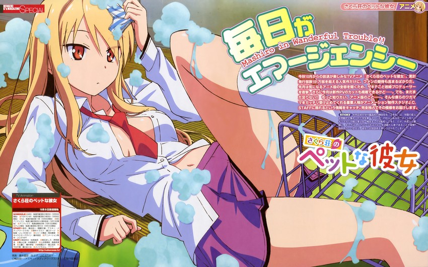 shiina mashiro (sakura-sou no pet na kanojo and 1 more) drawn by fujii_masahiro