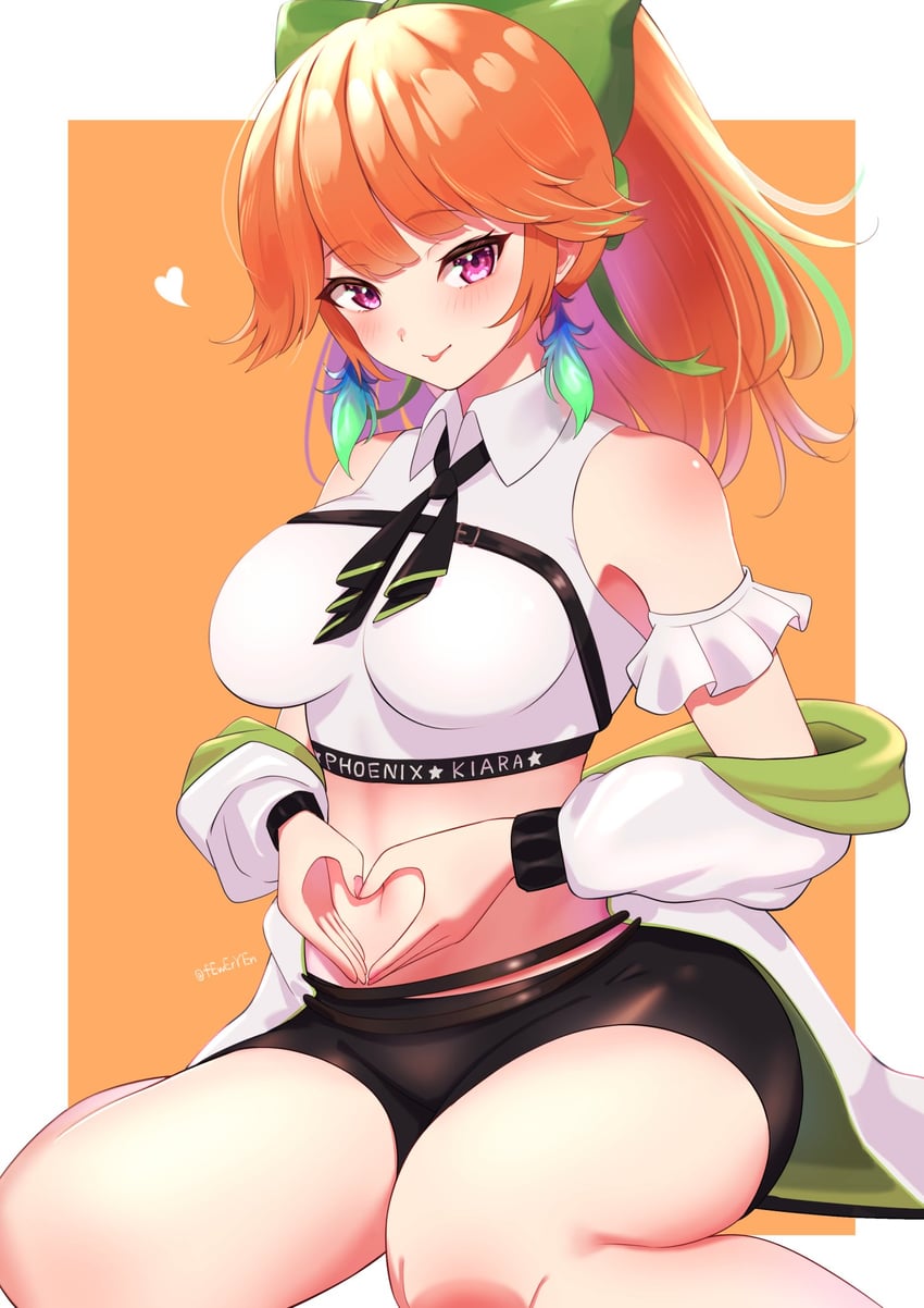 takanashi kiara (hololive and 2 more) drawn by feweryen