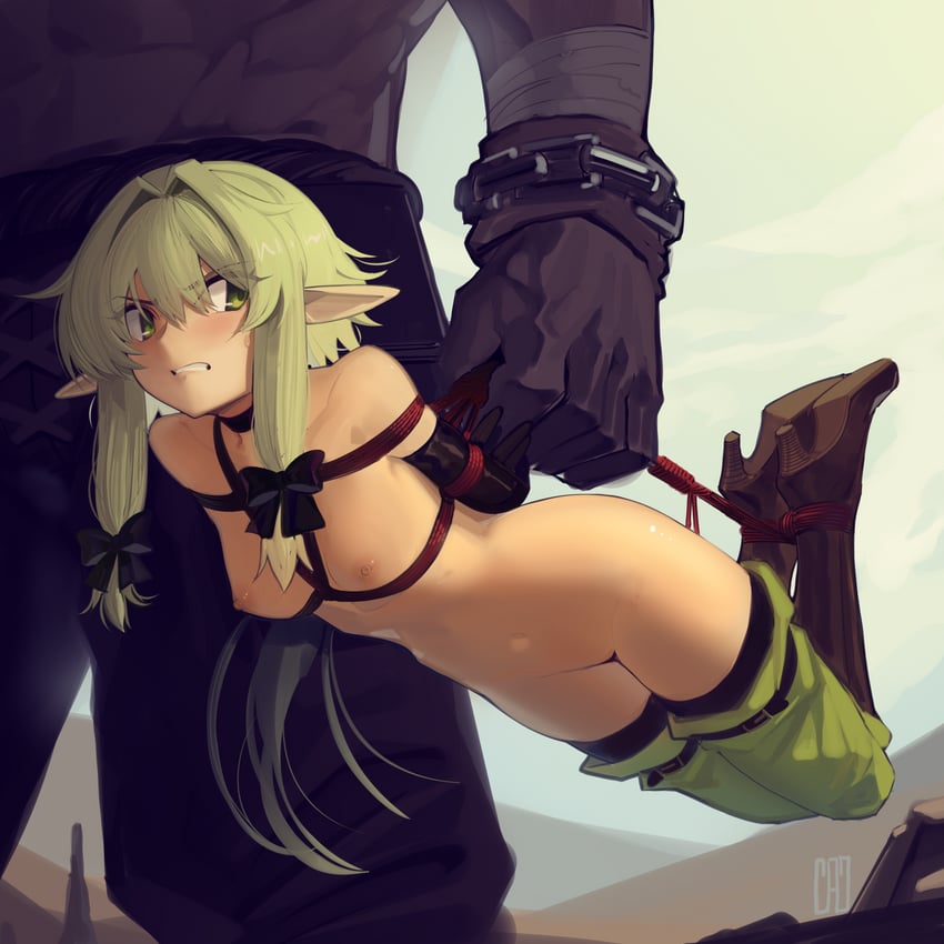 high elf archer (goblin slayer!) drawn by cad_(caddo)