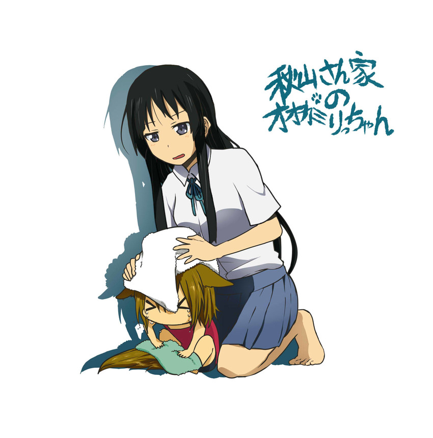 akiyama mio and tainaka ritsu (k-on!) drawn by suan_ringo