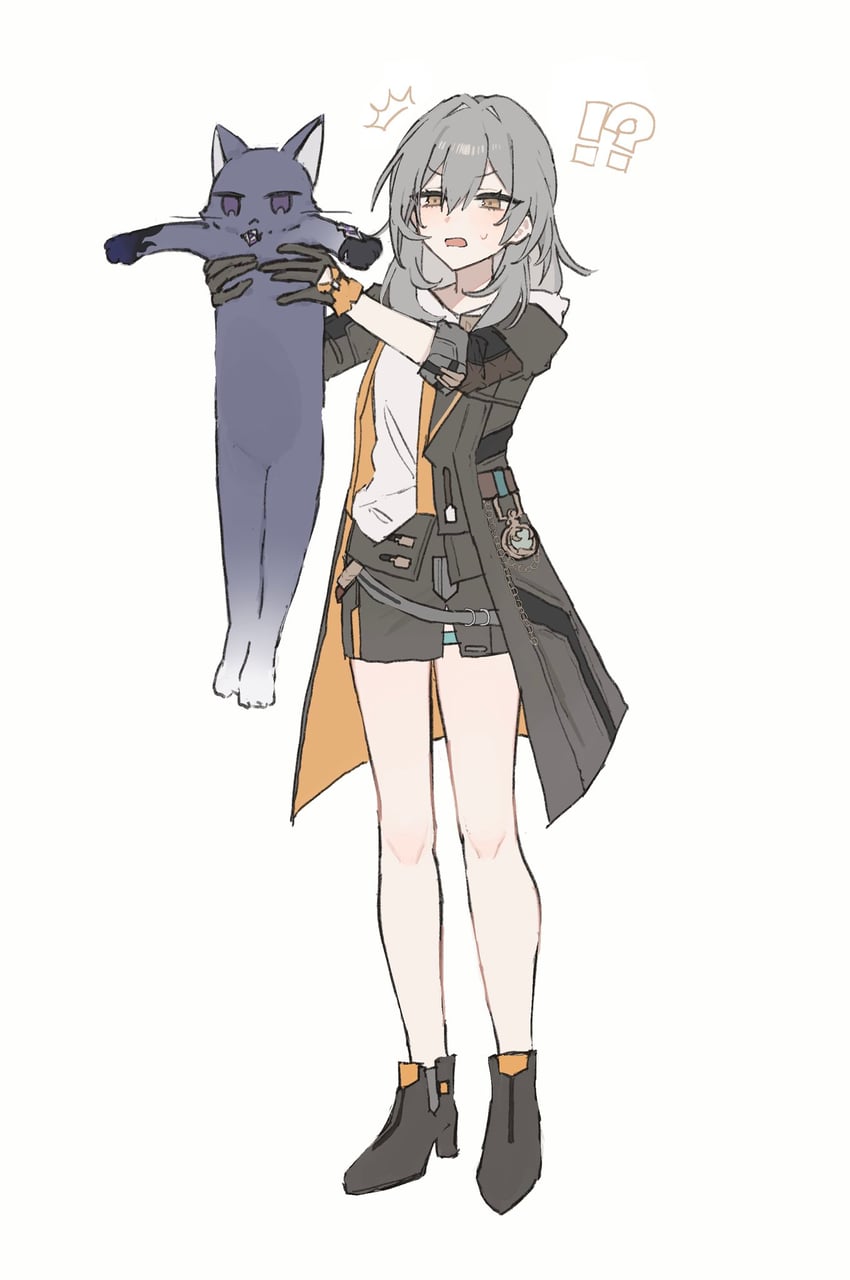 trailblazer, stelle, and acheron (honkai and 1 more) drawn by rekka_shinai