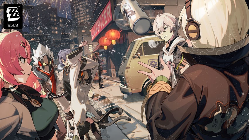 belle, wise, nicole demara, zhu yuan, anby demara, and 2 more (zenless zone zero)