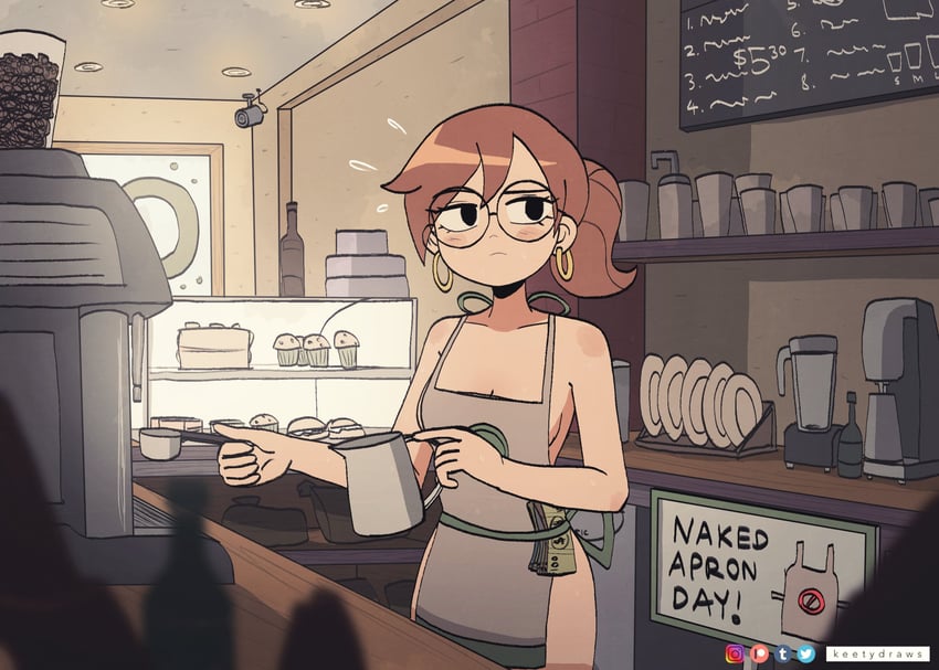 julie powers (scott pilgrim and 1 more) drawn by keetydraws
