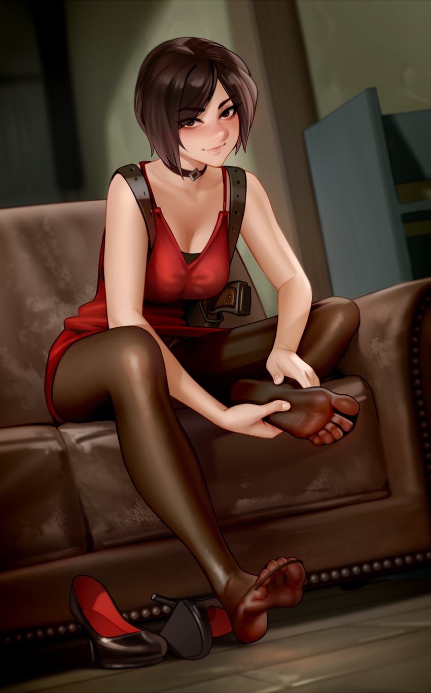 ada wong (resident evil and 1 more) drawn by kairunoburogu