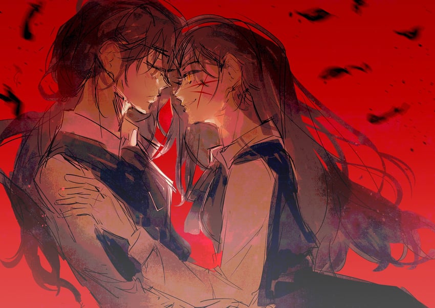 yoru and mitaka asa (chainsaw man) drawn by akemi_(callitopia)