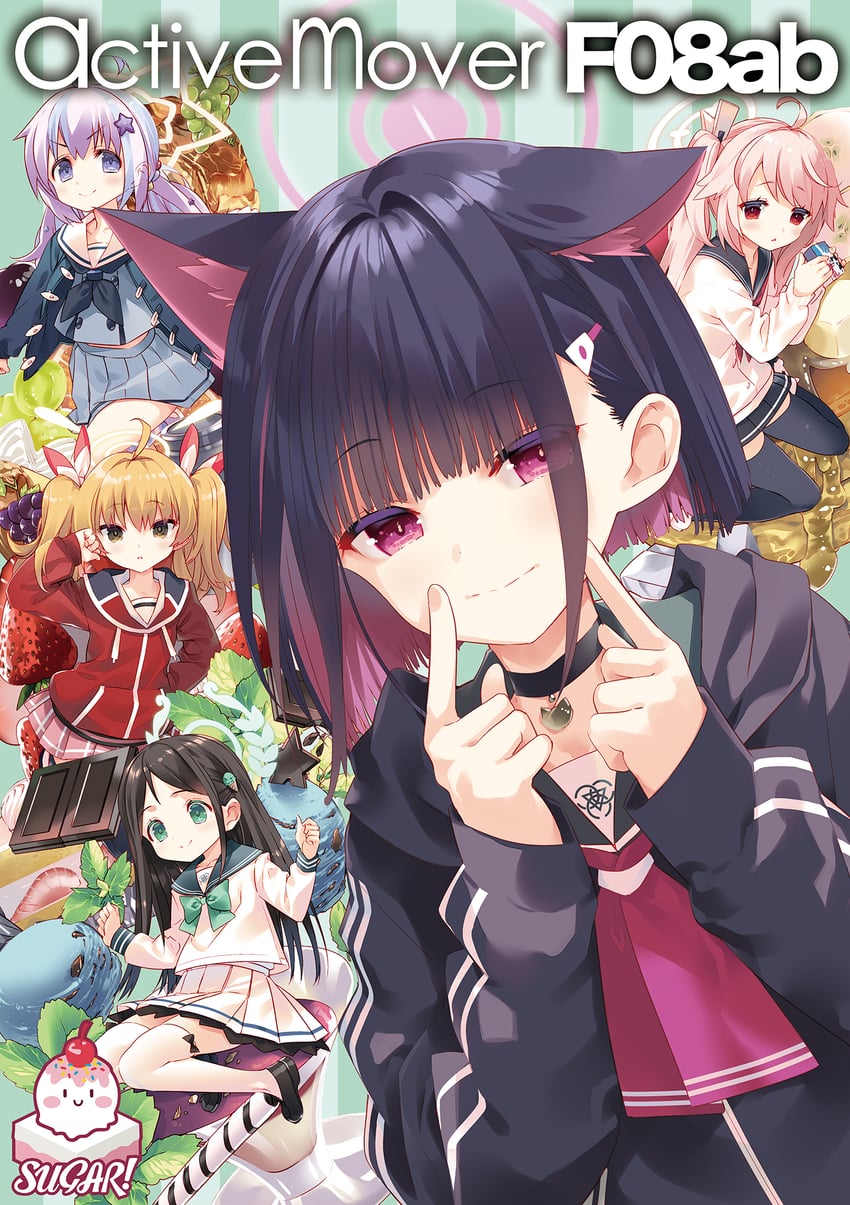 kazusa, natsu, yoshimi, reisa, and airi (blue archive) drawn by arikawa_satoru