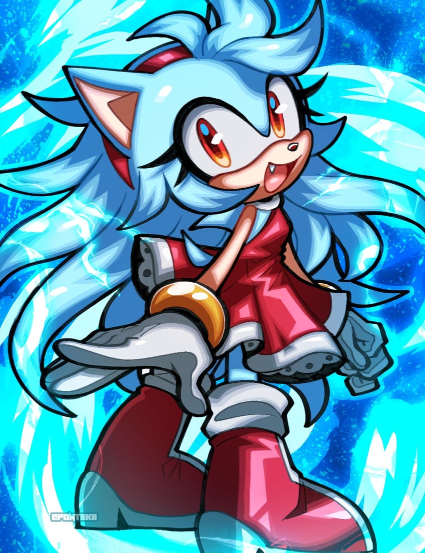 amy rose and super amy rose (sonic) drawn by pontiikii