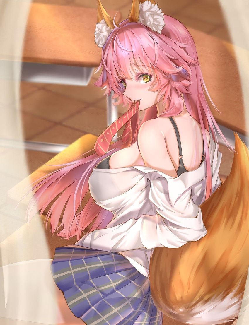 tamamo and tamamo jk (fate and 3 more) drawn by kamehito