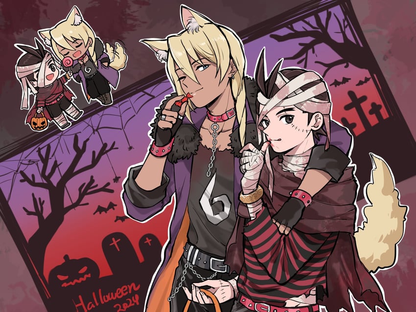 apollo justice and klavier gavin (ace attorney and 1 more) drawn by senki_xl