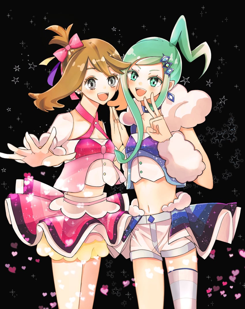 may and lisia (pokemon and 1 more) drawn by utaharu_08