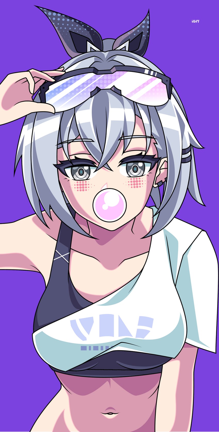 silver wolf (honkai and 1 more) drawn by awaa_(aawawhm)