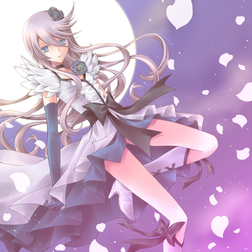 tsukikage yuri and cure moonlight (precure and 1 more) drawn by min-mu
