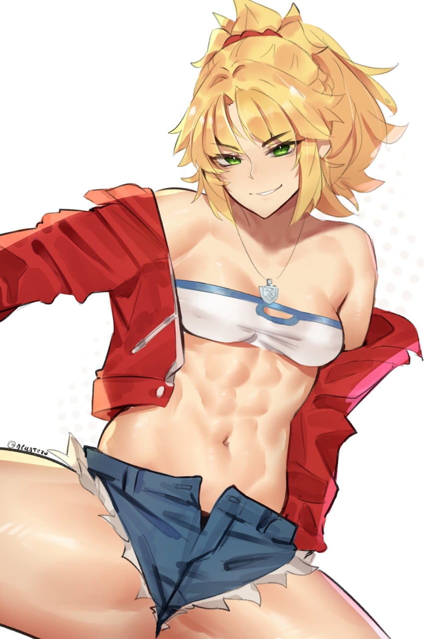 mordred (fate and 2 more) drawn by deccatezu