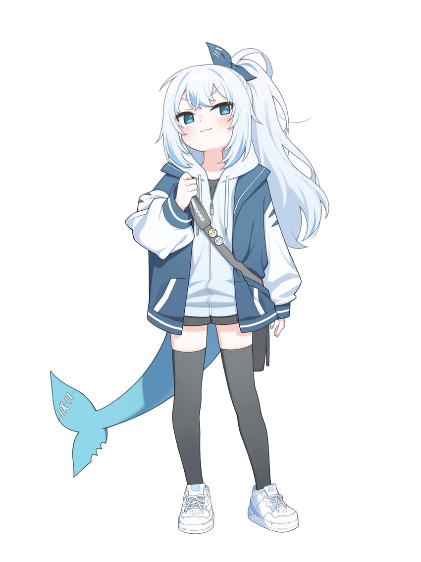 gawr gura (hololive and 1 more) drawn by ugaaaa1