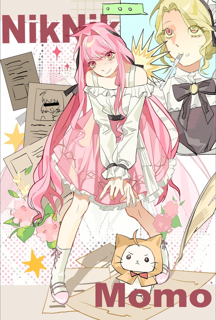 nikki, momo, perfect start, and breezy tea time (nikki and 1 more) drawn by jianshuo_de_nianye