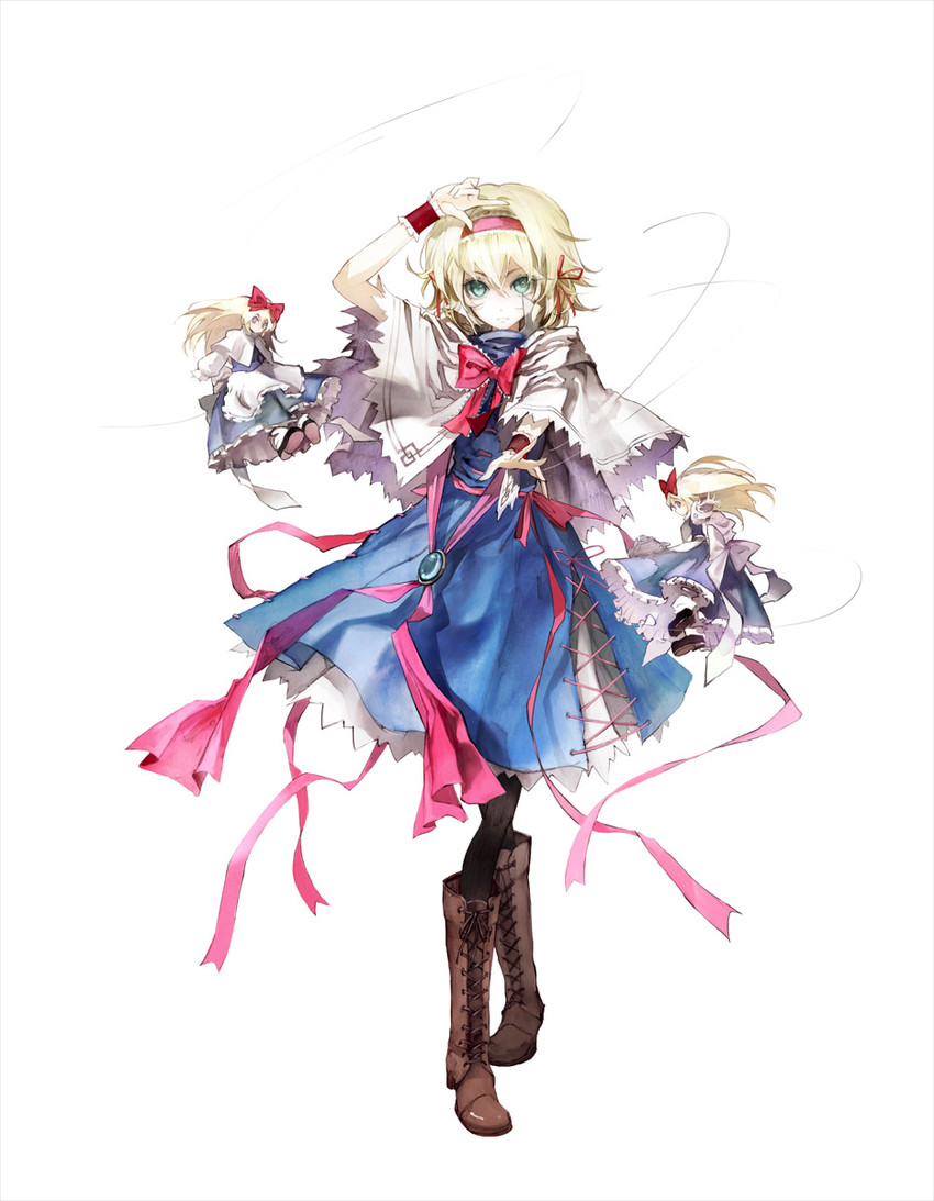alice margatroid and shanghai doll (touhou and 2 more) drawn by banpai_akira