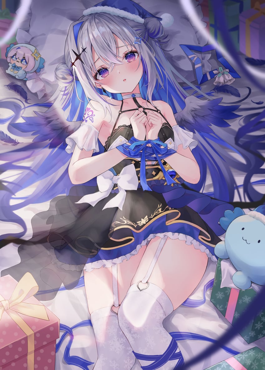 amane kanata and upao (hololive) drawn by aoha_(aohasora)