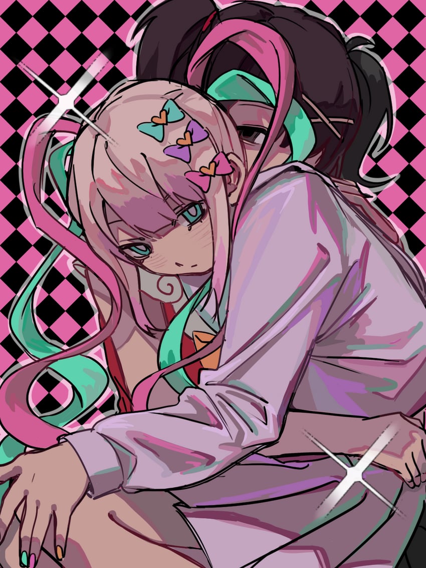 chouzetsusaikawa tenshi-chan and ame-chan (needy girl overdose) drawn by taiyanghuapu