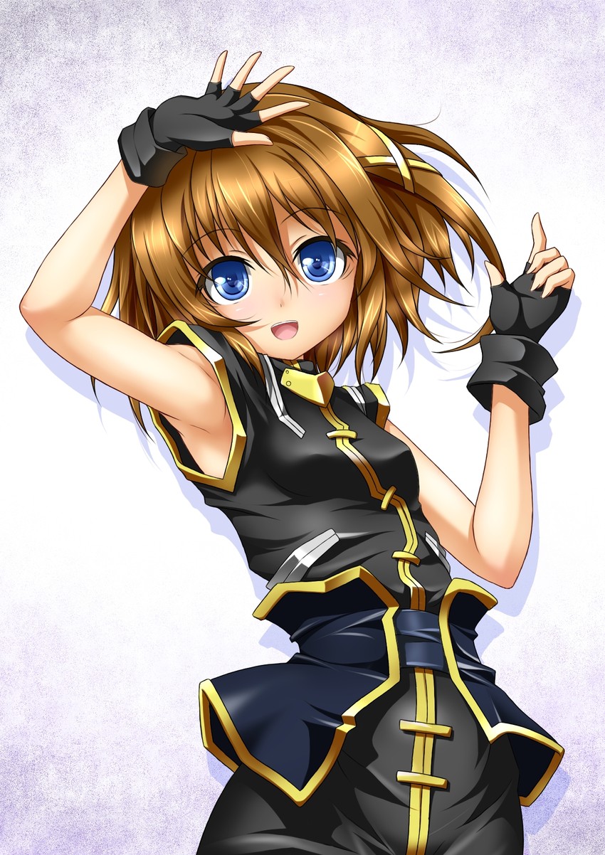 yagami hayate (lyrical nanoha and 1 more) drawn by roura