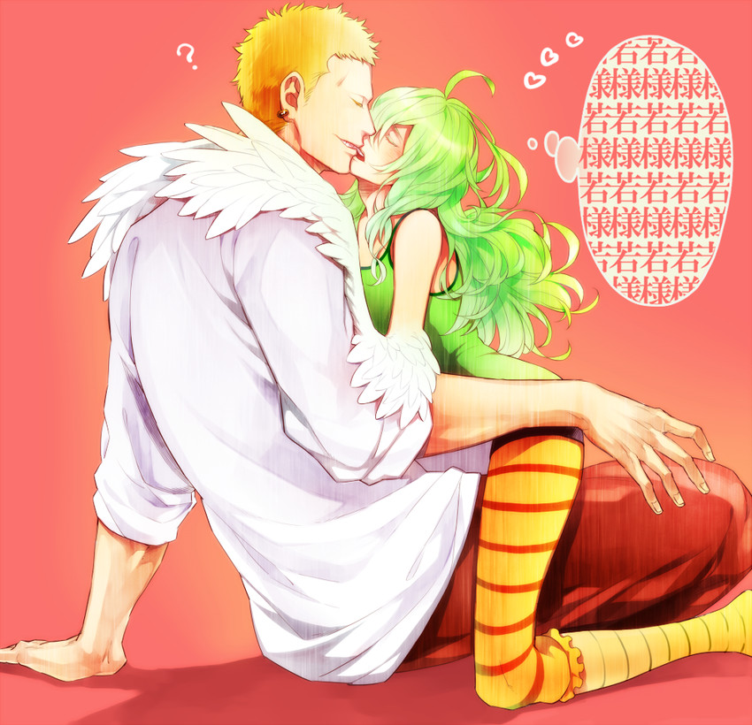 donquixote doflamingo and monet (one piece) drawn by den_r