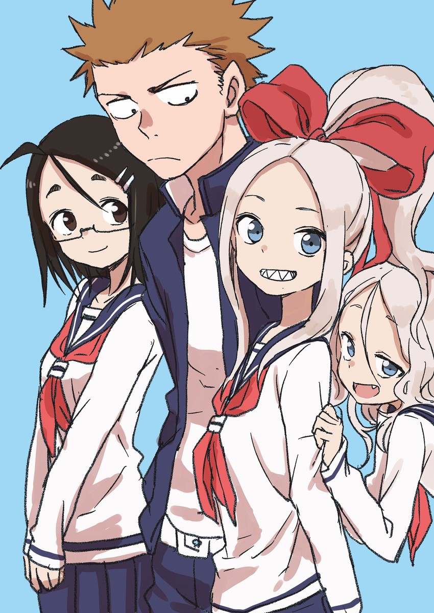 fudatsuki kyouko, fudatsuki kenji, and hibino haruka (fudatsuki no kyouko-chan) drawn by yamamoto_souichirou
