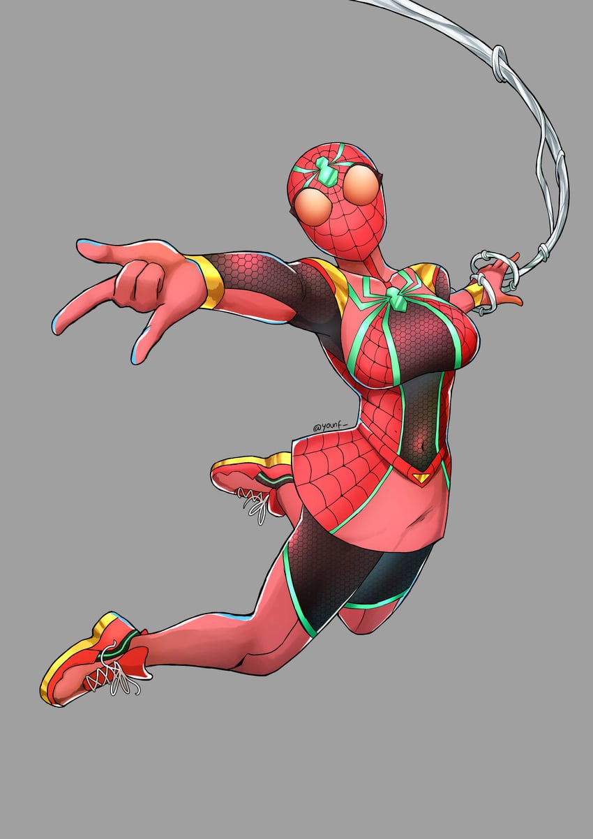 pyra and spider-man (original and 4 more) drawn by you_nf