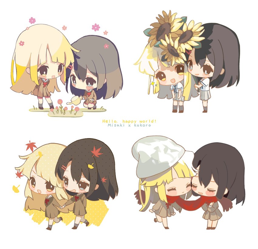 tsurumaki kokoro and okusawa misaki (bang dream!) drawn by yoteng